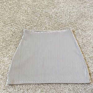 Striped Black and White Mini Skirt